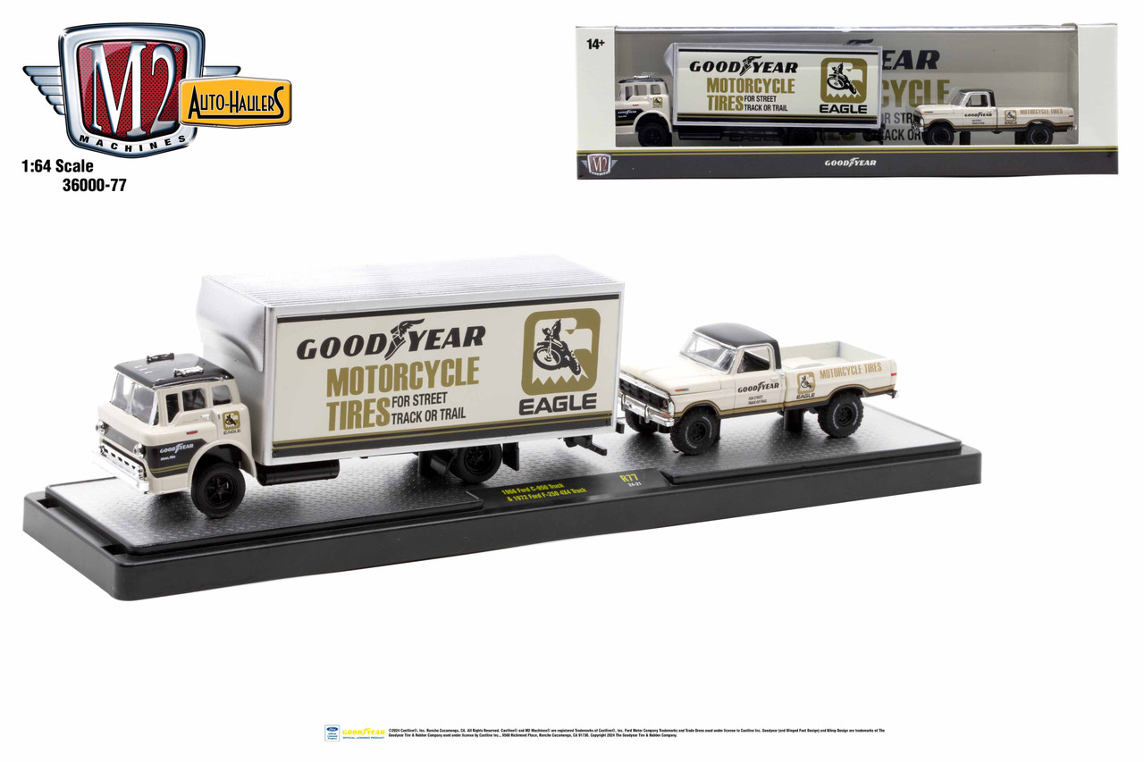 M2 Machines Auto Hauler 77 1966 Ford C-950 Truck 1972 Ford F-250